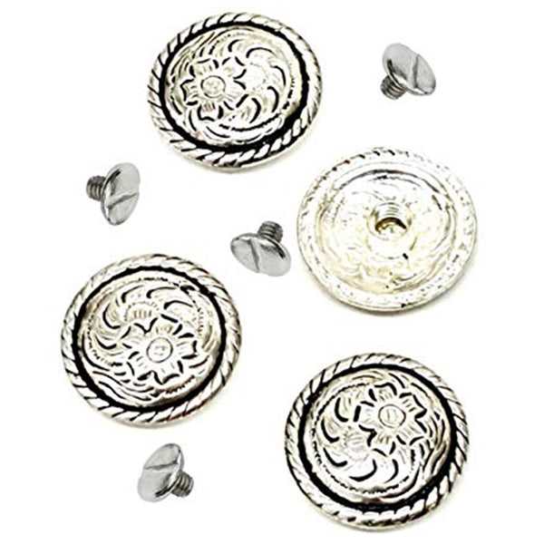 Hilason Western Horse Tack Die Cast Nickle Plated Center Bar Buckle - Uhorse