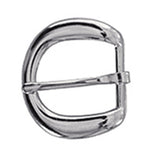 Pack Of 2 1/2 In Western Horse Tack Die Cast Heel Buckle Nickel Plated - Uhorse