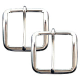 Pack Of 2 1-1/2 In Horse Tack Hardware Wire Belt Buckle Nickel Plated - Uhorse