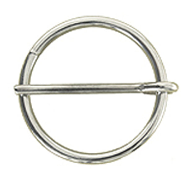 Hilason Western Horse Tack Nickle Plated Cinch Round Buckle - Uhorse