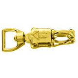 8 Pack 1 In. Tack Malleable Iron Panic Snap Square Eye Brass Plated - Hilason