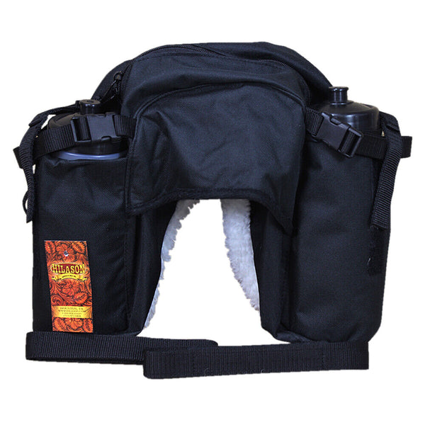 Hilason Saddle Bags with Bottle 600d Cordura Outer Black. by Hilason – Cowboy and equestrian accessories