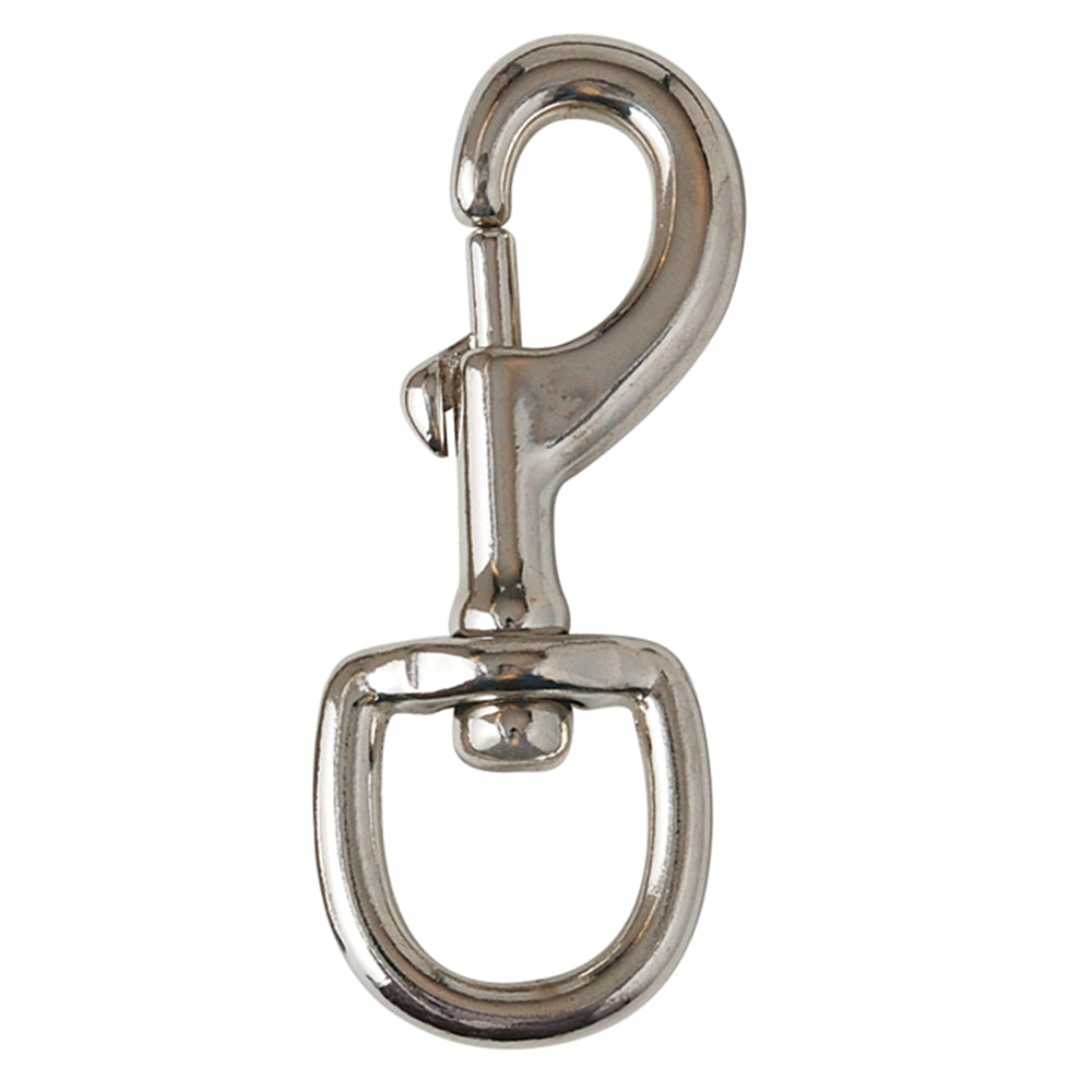 Hilason Western Tack Brass Plated Malleable Iron Bull Snap 7/8In X 4In