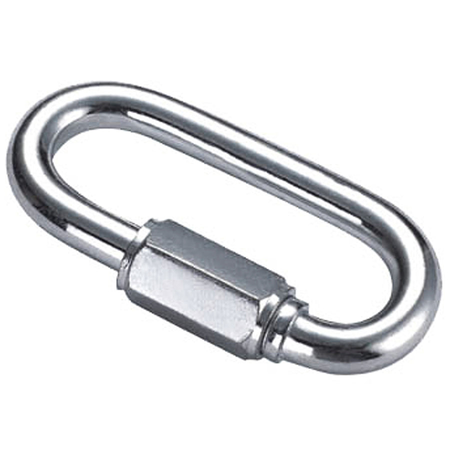 Pack Of 8 1/4 In X 6Mm Tack Oval Zinc Plated Quick Link Chain Repairer - Uhorse