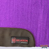 HILASON Western Wool Felt Horse Saddle Pad W/ Distressed Wear Leather | for Horses