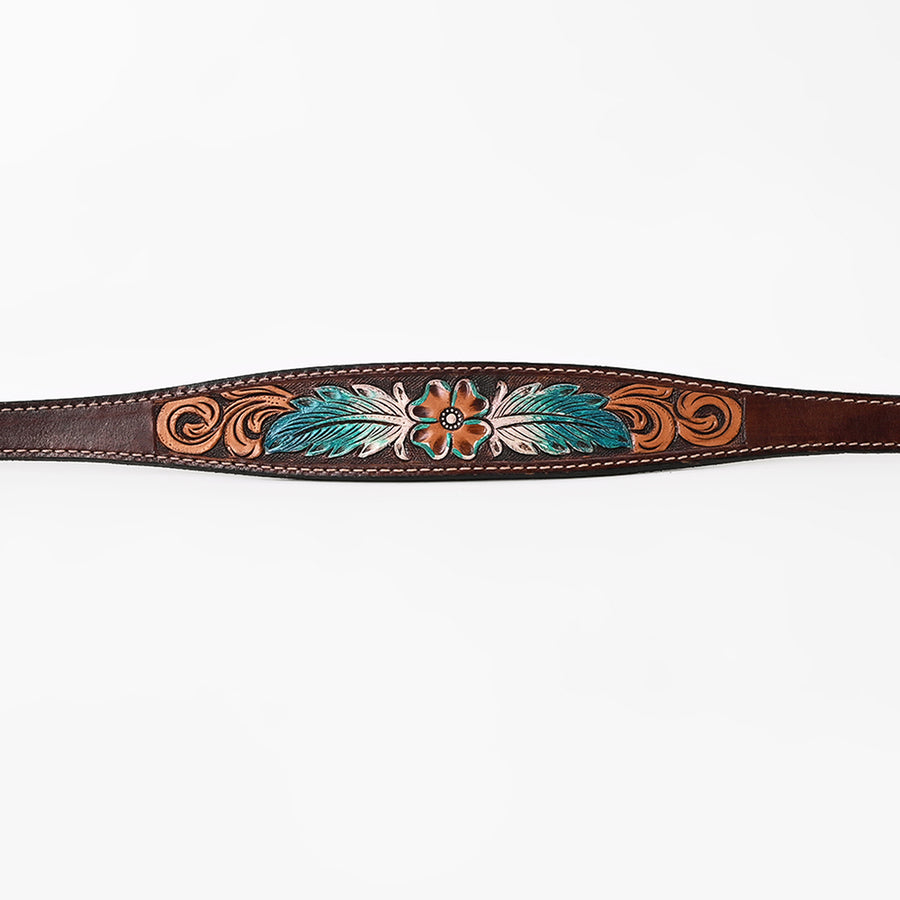 Bar H Equine American Leather Horse Saddle Tack One Ear Headstall Breast Collar Browband Wither Strap Set