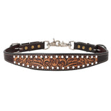 Bar H Equine Genuine Western American Leather Horse Wither Strap - Uhorse