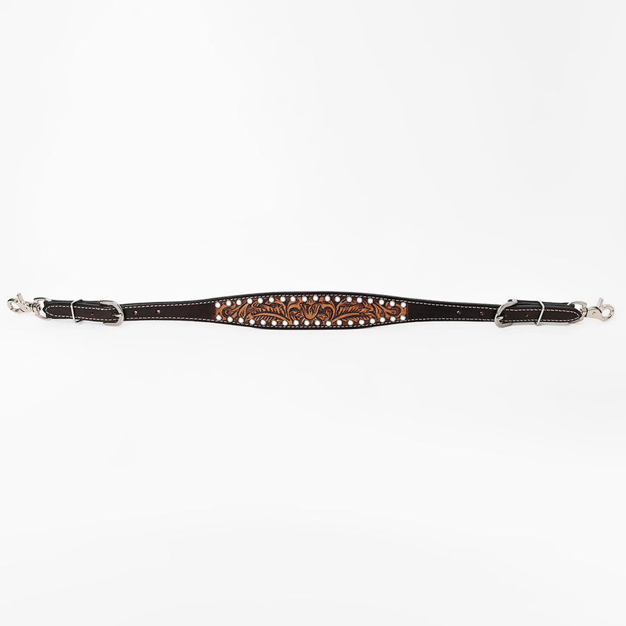 Bar H Equine Genuine Western American Leather Horse Premium Headstall & Breast Collar Set