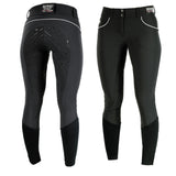 28 Horze women's Nordic Performance Full Seat Breeches Silicone Grip Black - Uhorse