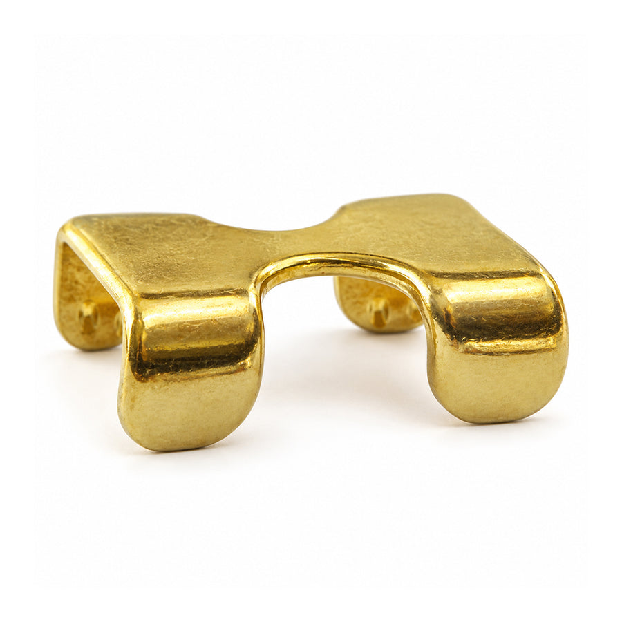 Hilason Solid Brass Bull Halter Clamp 7/8 in H x 1-7/8 in L Rope Hardware