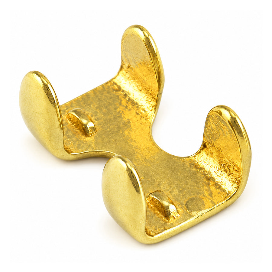 Hilason Solid Brass Bull Halter Clamp 7/8 in H x 1-7/8 in L Rope Hardware