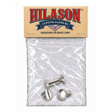 Hilason 3/8 in Steel Chicago Screw Set Nickel Plated Binding Posts Hardware