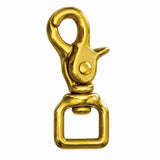Hilason 3/4 in x 2-1/2 in Solid Brass Scissor Snap Square Swivel Hardware