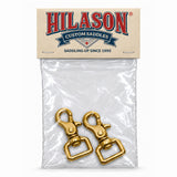 Hilason 3/4 in x 2-1/2 in Solid Brass Scissor Snap Square Swivel Hardware