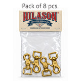 Hilason 3/4 in x 2-1/2 in Solid Brass Scissor Snap Square Swivel Hardware