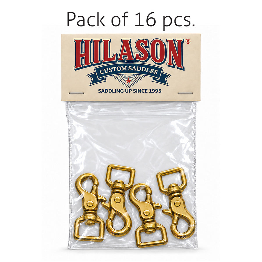 Hilason 3/4 in x 2-1/2 in Solid Brass Scissor Snap Square Swivel Hardware