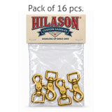 Hilason 3/4 in x 2-1/2 in Solid Brass Scissor Snap Square Swivel Hardware