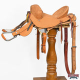 13" Hilason Classic Series Hand-Made Rodeo Bronc American Leather Saddle