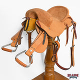 13" Hilason Classic Series Hand-Made Rodeo Bronc American Leather Saddle