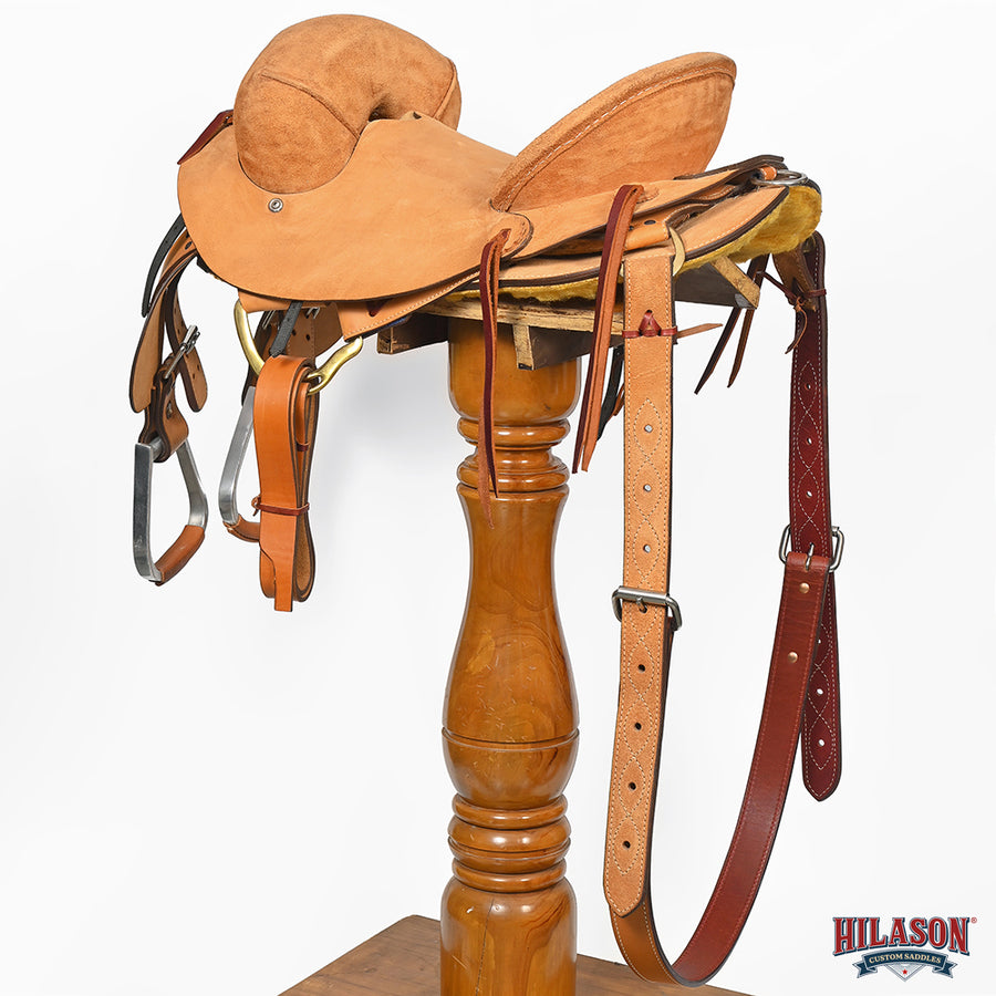 Hilason Classic Series Hand-Made Rodeo Bronc American Leather Saddle