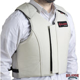 HILASON Western Horse Bull Riding Safety Leather Protective Vest & Rodeo Chaps Combo