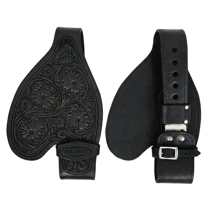 HILASON Youth Western Saddle Replacement Fenders, Genuine Leather Short Fenders with Adjustable Buckles & Hobble Strap