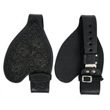 HILASON Youth Western Saddle Replacement Fenders, Genuine Leather Short Fenders with Adjustable Buckles & Hobble Strap