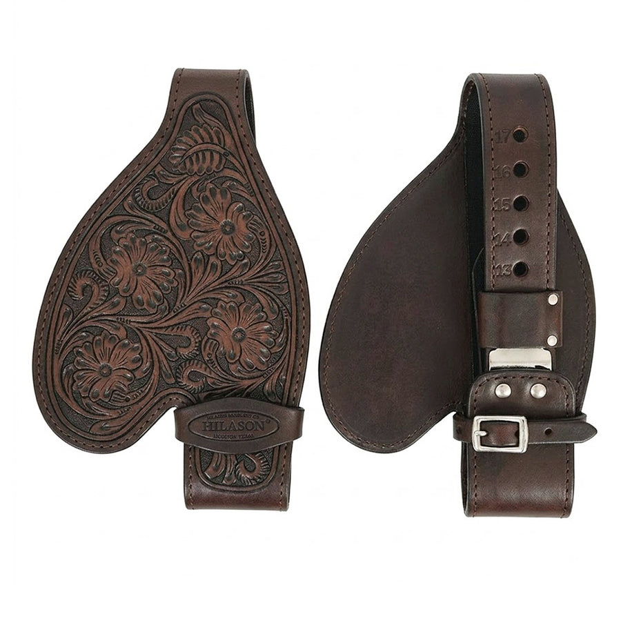 HILASON Youth Western Saddle Replacement Fenders, Genuine Leather Short Fenders with Adjustable Buckles & Hobble Strap