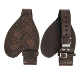 HILASON Youth Western Saddle Replacement Fenders, Genuine Leather Short Fenders with Adjustable Buckles & Hobble Strap