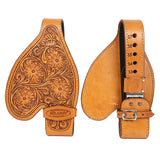 HILASON Youth Western Saddle Replacement Fenders, Genuine Leather Short Fenders with Adjustable Buckles & Hobble Strap