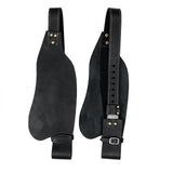 Hilason Leather Saddle Replacement Fenders Pair with Hobble Straps, Adult Western Riding