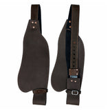 Hilason Leather Saddle Replacement Fenders Pair with Hobble Straps, Adult Western Riding