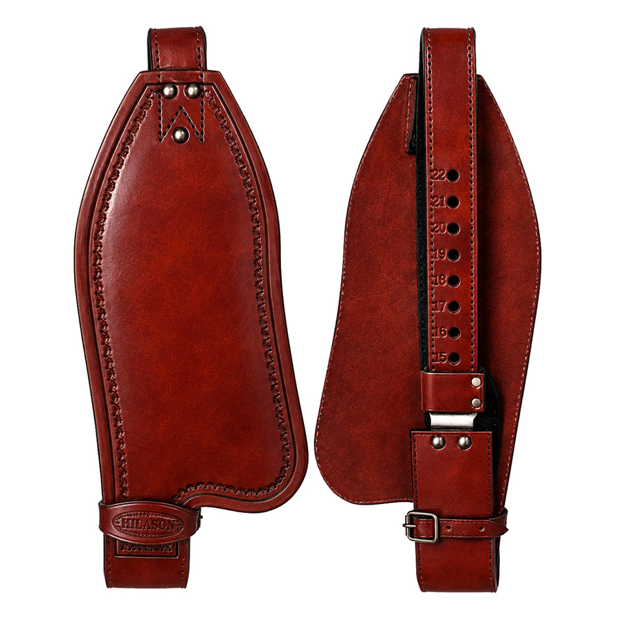 Hilason Leather Saddle Replacement Fender Pair with Hobble Straps, Genuine Skirting Leather Stirrup Leathers, 2 Inch Wide