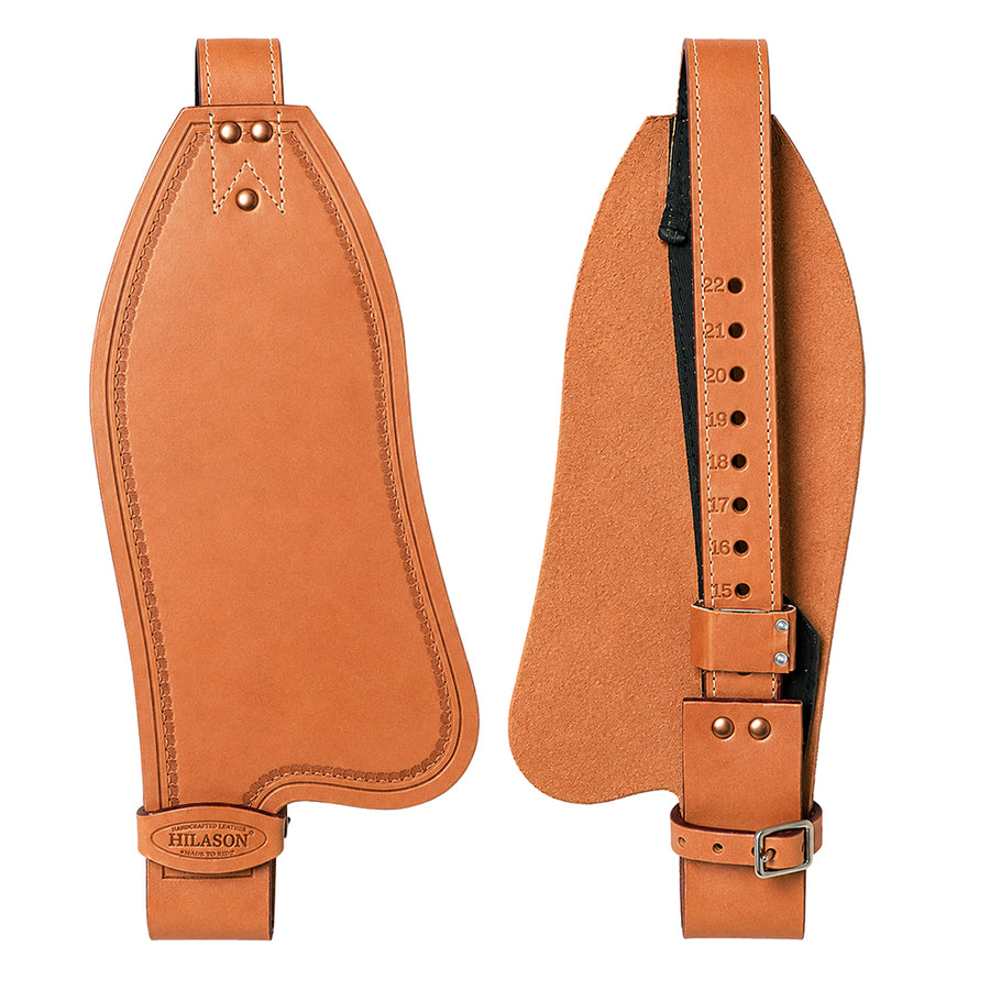 Hilason Youth Leather Saddle Replacement Fenders Pair with Hobble Straps, Western Horse Riding 2" Stirrup Leathers