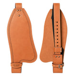Hilason Youth Leather Saddle Replacement Fenders Pair with Hobble Straps, Western Horse Riding 2" Stirrup Leathers