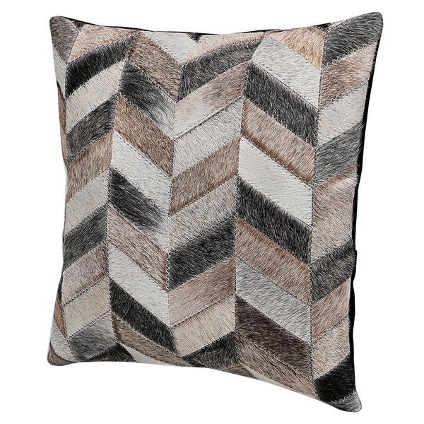 HILASON Western Cowhide Patchwork Pillow Cover, Rustic Ranch Home Decor