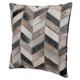 HILASON Western Cowhide Patchwork Pillow Cover, Rustic Ranch Home Decor