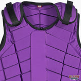 HILASON Adult Safety Equestrian Eventing Protective Protection Vest Purple | Horse Riding Unisex