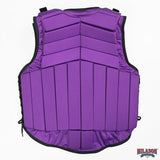 HILASON Adult Safety Equestrian Eventing Protective Protection Vest Purple | Horse Riding Unisex