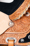 HILASON Western Horse Treeless Saddle American Leather Barrel | for Horses