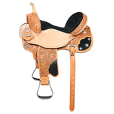 14 In Western Horse Saddle American Leather Flex Trail Barrel Hilason - Uhorse