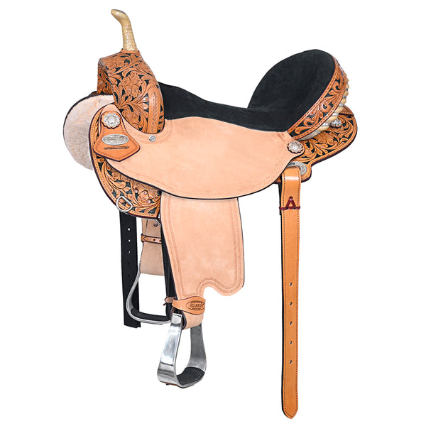 Flex Tree Western Horse Saddle American Leather Trail Barrel Racing - Uhorse