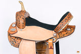 HILASON Western Horse Saddle American Leather Flex Trail Barrel Black | for Horses