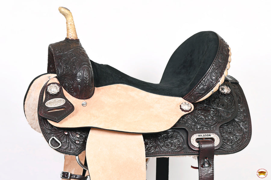 HILASON Flex Tree Western Horse Saddle American Leather Trail Barrel | for Horses