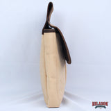 Hilason Canvas Hunter Bag with Dark Brown Western Trim