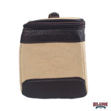 Hilason Canvas Hunter Bag with Genuine Leather Trim & Zipper Closure