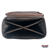 Hilason Canvas Hunter Bag with Genuine Leather Trim & Zipper Closure