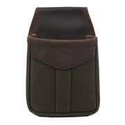 Hilason Canvas Hunter Bag w/ Brown Leather Trim and Front Flap Pocket