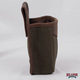Hilason Canvas Hunter Bag w/ Brown Leather Trim and Front Flap Pocket