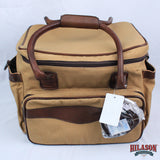 Hilaosn Canvas Hunter Bag with Brown Leather Trim, Dual Handles